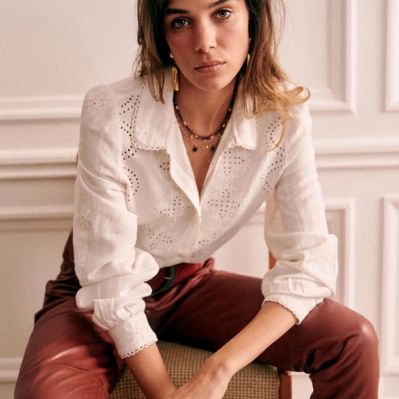 Sezane Ponnie 100% Cotton Shirt - Picture 3 of 12